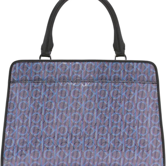 Calvin Klein Margot Textured Logo Emboss Satchel - Picture 5 of 16